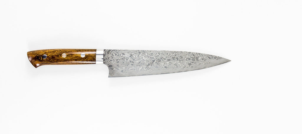 Takeshi Saji R-2 Diamond Damascus Steak Knife (Desert Ironwood Handle